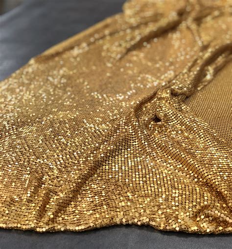 shiny rose gold metallic fabric|Metallic Shiny Chain Mesh Fabric .